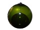 Kastrup Holmegaard dark green glass ball for hanging or to put on top of a vase.These were ...