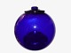 Kastrup Holmegaard dark blue glass ball for hanging or to put on top of a vase.These were ...