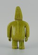 Bernard Lombot, French ceramist, unique ceramic sculpture, standing green man.Approx. The ...