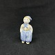 Height 7.5 cm.Stamped L. Hjorth Denmark.The figure is decorated in blue and orange.It ...