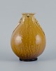 Svend Hammershøi for Kähler, ceramic vase in uran yellow glaze.1930s.Perfect ...