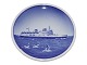 Aluminia - Royal Copenhagen miniature plate with ferry.Decoration number 62/2010.Factory ...