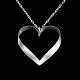 Leon Kastbjerg Nielsen. Large Sterling Silver Heart Pendant.Designed and crafted by Leon ...