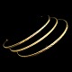 Guldvirke; Three(only one left) bangles in 14k gold. Stamped "Guldvirke 585". Inner measures 6,6 ...