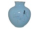 Soeholm art pottery, light blue vase.Decoration number 124/31.Height 12 cm.Perfect ...