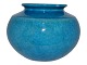 Kähler art pottery, blue vase from around 1930 to 1940.Height 12.7 cm., width 17.5 ...