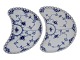 Royal 
Copenhagen Blue 
Fluted Full 
Lace, moon 
shaped dish.
Decoration 
number 1/1173.
One is ...