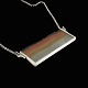 Lise Mayer. Danish Sterling Silver Pendant with Landscape Agate.Designed and crafted by Lise ...
