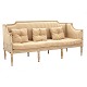 Gustavian sofa benchSweden circa 1780-1800L: 189cm. D: 77cm. H: 96 / 45cm