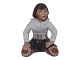 Dahl Jensen figurine, girl from Greenland.The factory mark tells, that this was produced ...