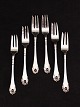Silver cake 
forks 15 cm.set 
of 6 subject 
no. 527612