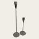 Piet Hein, Venus, Candlestick set with 2 candlesticks, Brushed steel, 36.5cm high, 21cm high, ...