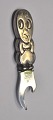 Silver can opener, 1953, Denmark. Little man what now! With steel. Stamped. L.: 8 cm.