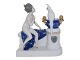 Rosenthal figurine, nude lady with cockatoo .Design number K288.Height 17.0 cm., length ...