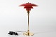 Poul Henningsen (1894-1967)Tablelamp made of brass 3/2with red metal shadesOrginal ...