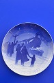 Bing & Grondahl porcelain, B&G Christmas plate, from 1931. Christmas train. Artist : Achton ...