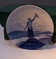 Bing & Grondahl B&G Commemorative plate from 1919 "South Jutland won" with motif of waving girl ...