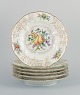 Royal 
Copenhagen, a 
set of six 
antique dinner 
plates with 
reticulated rim 
and leaf work.
Rare ...
