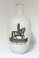 Royal Copenhagen. Vase with Christian d. 5 on horse. Height 17.5 cm. (1 quality)