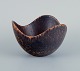 Gunnar Nylund 
(1904–1997) for 
Rörstrand. 
Ceramic bowl, 
organic shape 
with dark brown 
and orange ...