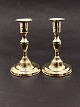 Brass candlesticks on round feet 16 cm. 19.c. Item No. 529037
