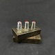 Height 2 cm.Stamped 830S for silver.Fine thimbles in silver with red glass ...