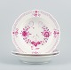 Meissen, Germany, Pink Indian, a set of three deep plates.