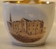 University of Copenhagen RC Antique Cup 6.3 x 8 cm with high handle 8.5 cm  and saucer 14 cm  ...