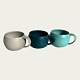 Marie Würtz, 3 
Coffee mugs in 
different 
colors, 8 cm in 
diameter, 7 cm 
high, Design 
Marie Würtz ...