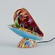French lamp in 
the shape of a 
seashell with 
fish and 
aquatic plants.
Hand painted 
...