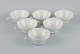 Bjørn Wiinblad for Rosenthal, a six of four bouillon cups.1980s.In perfect ...