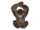Royal Copenhagen Stoneware Figurine, Monkey by Knud Kyhn.Decoration number 20227.Factory ...