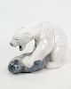 This beautiful porcelain figure of a polar bear and a seal is a fantastic example of Royal ...