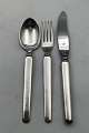 Windsor Silver 
Horsens 
Silversmithy 
Child's 
Flatware 
(Spoon, Fork 
and Knife) 
Measures 
14.5/15/17 ...