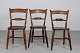 3 antique English chairsMade of different kinds of woodLength 43 cmDepth ca. 46 ...