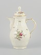 Rosenthal, Germany. "Sanssouci", cream colored coffee pot decorated with flowers and ...