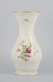 Rosenthal, Germany. "Sanssouci", cream colored vase decorated with flowers and gold ...