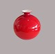 Round vase, red 
and opal
Holmegård/Holmegaard
H: 
20 cm, W: 20 cm
Good 
condition, 
minor wear ...