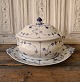 Royal 
Copenhagen Blue 
fluted large 
oval terrine 
No. 216 on 
saucer No 219, 
Factory ...