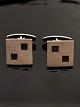 N E From art deco sterling silver cufflinks 1.5 x 1.5 cm. subject no. 530224