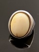 Sterling Silver 
Vintage Ring 
Size 50 with 
Ivory 1,9 x 1,4 
cm. stamped W&S 
925s Item No. 
530247