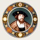 Bing & Grøndahl, King collection, King plate, King Christian II, 23cm in diameter, Published in ...
