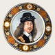 Bing & Grøndahl, King collection, King plate, King Frederik III, 23cm in diameter, Published in ...