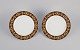 Versage for Rosenthal, two Barocco porcelain plates.Late 20 th. c.In perfect ...
