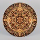 Versace for Rosenthal, large Barocco porcelain dish in shades of brown and orange.Late 20th. ...