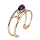 Sven Haugaard jewellery.Sven Haugaard; A massive bangle in 14k gold set with a cabochon sanded ...