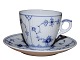 Royal 
Copenhagen Blue 
Fluted Plain, 
small coffee 
cup with 
matching 
saucer.
Decoration 
number ...