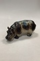 Royal Copenhagen Stoneware Figurine Hippopotamus by Knud Kyhn No 20182Measures 27cm / 10.63 ...