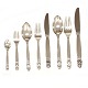 Georg Jensen Acorn silver cutlery for 6 persons(61 pieces)