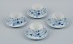 Bing & 
Grondahl, 
Denmark, Blue 
Fluted plain, 
four pairs of 
coffee cups.
Mid 20th ...